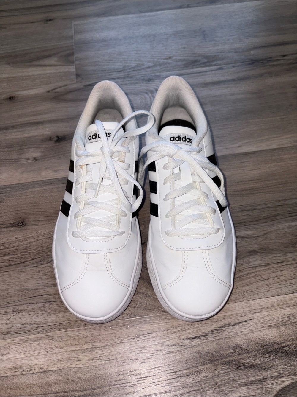 adidas White and Black Low-Top Sneakers